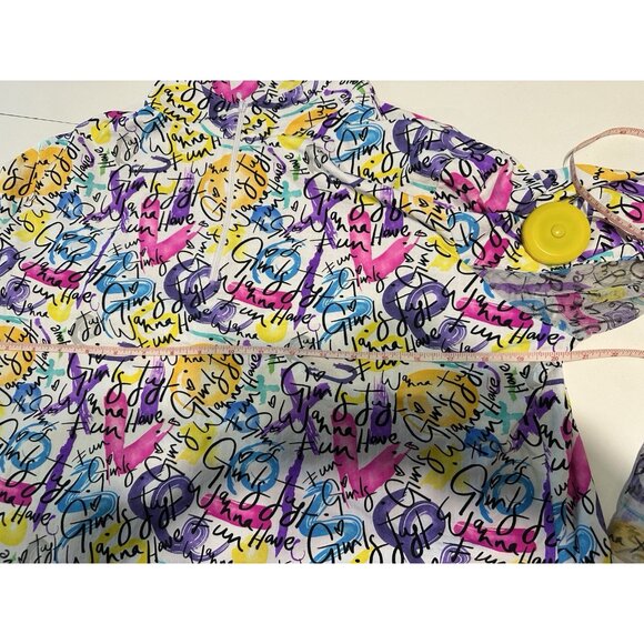 IBKUL Woman 2XL Long Sleeve Mock Neck Shirt Top Floral Stretch Golf Pickleball - Picture 6 of 7